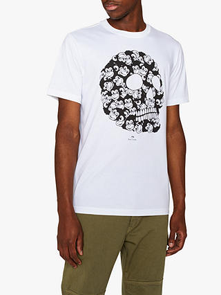 PS Paul Smith Monkey Skull T-Shirt, White