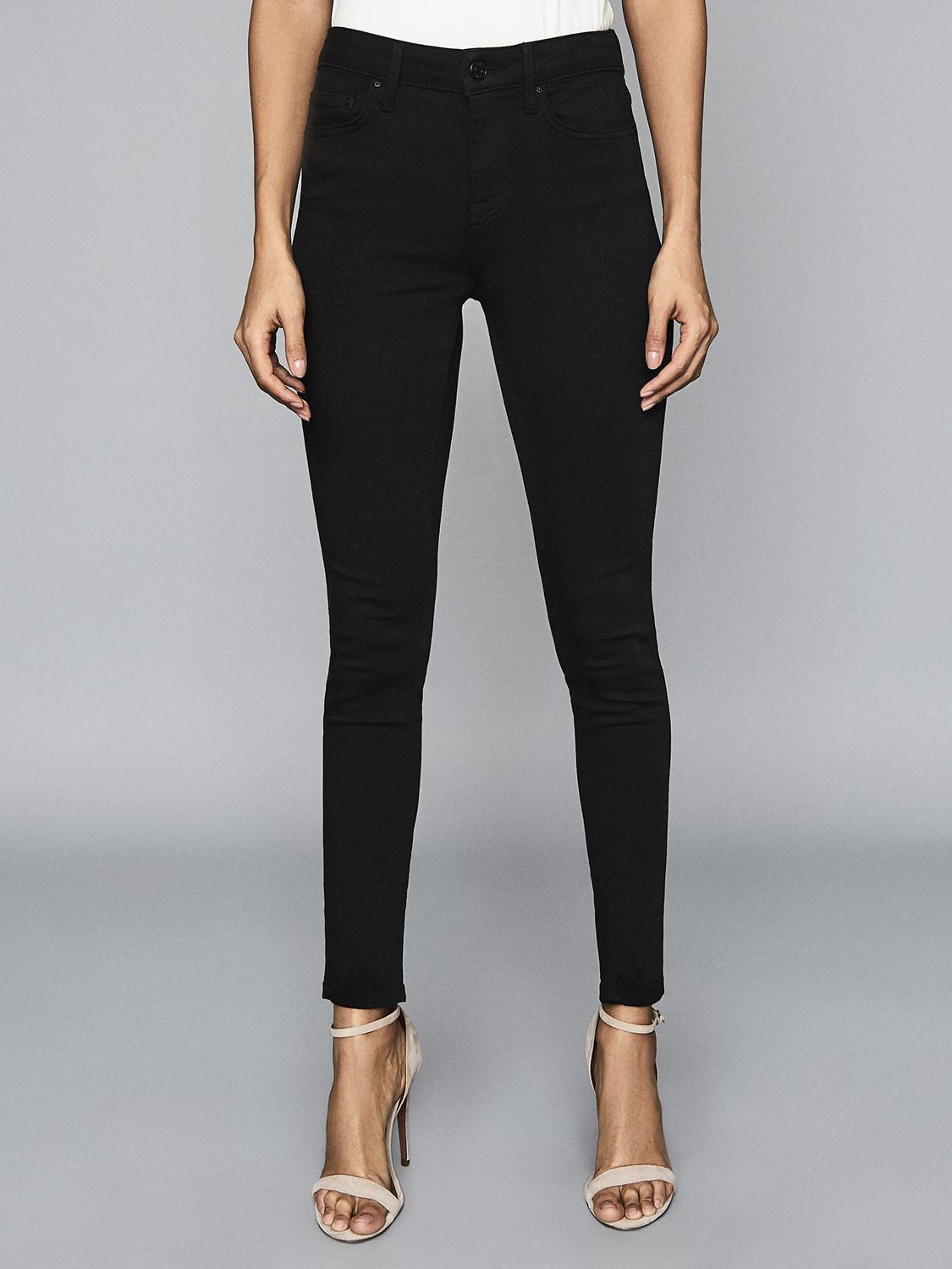 Reiss Lux Mid Rise Skinny Jeans