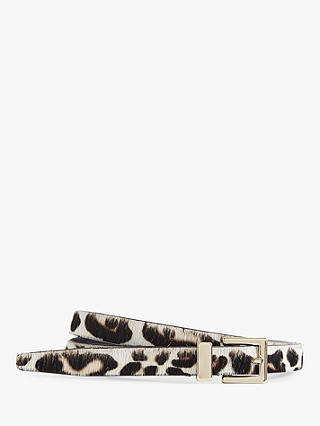 Reiss Blossom Leopard Print Belt, Multi