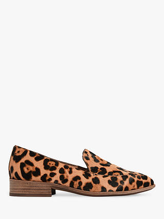 Madewell Frances Leopard Haircalf Loafers, Truffle Multi