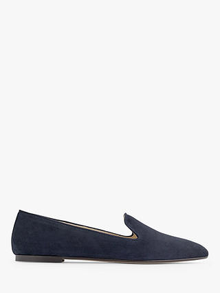J.Crew Smoking Flat Loafers, Dark Pacific Suede