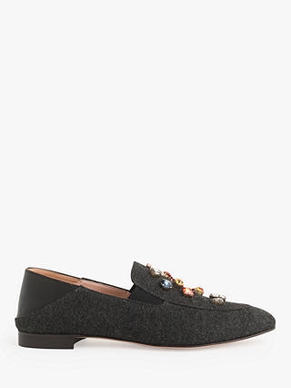 J.Crew Janie Jewel Convertible Loafers, Carbon