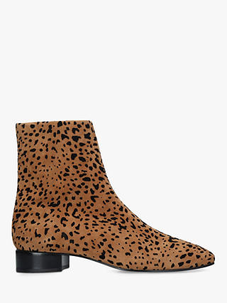 rag & bone Aslen Block Heel Ankle Boots, Leopard Print Suede