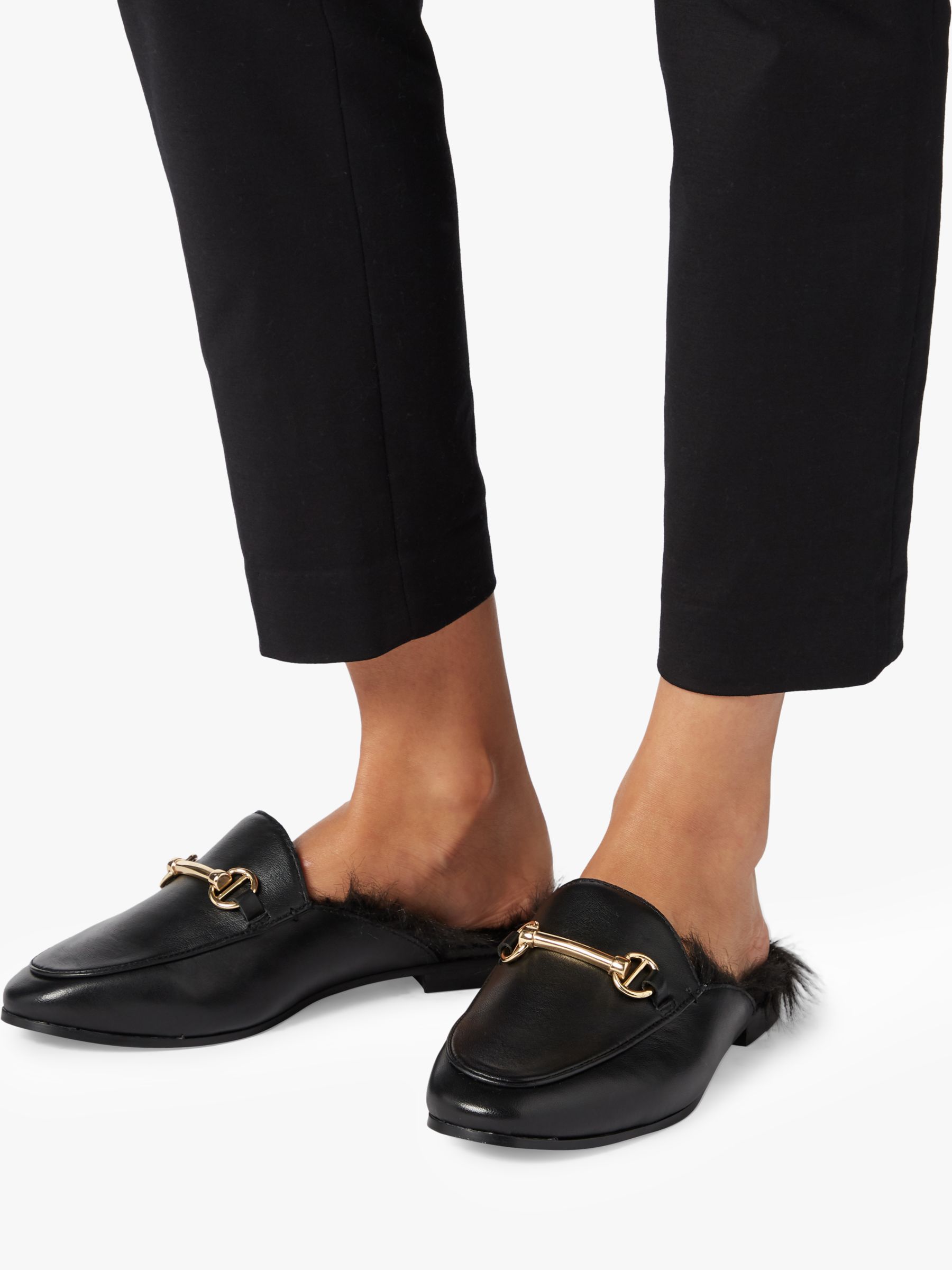 dune fur loafers