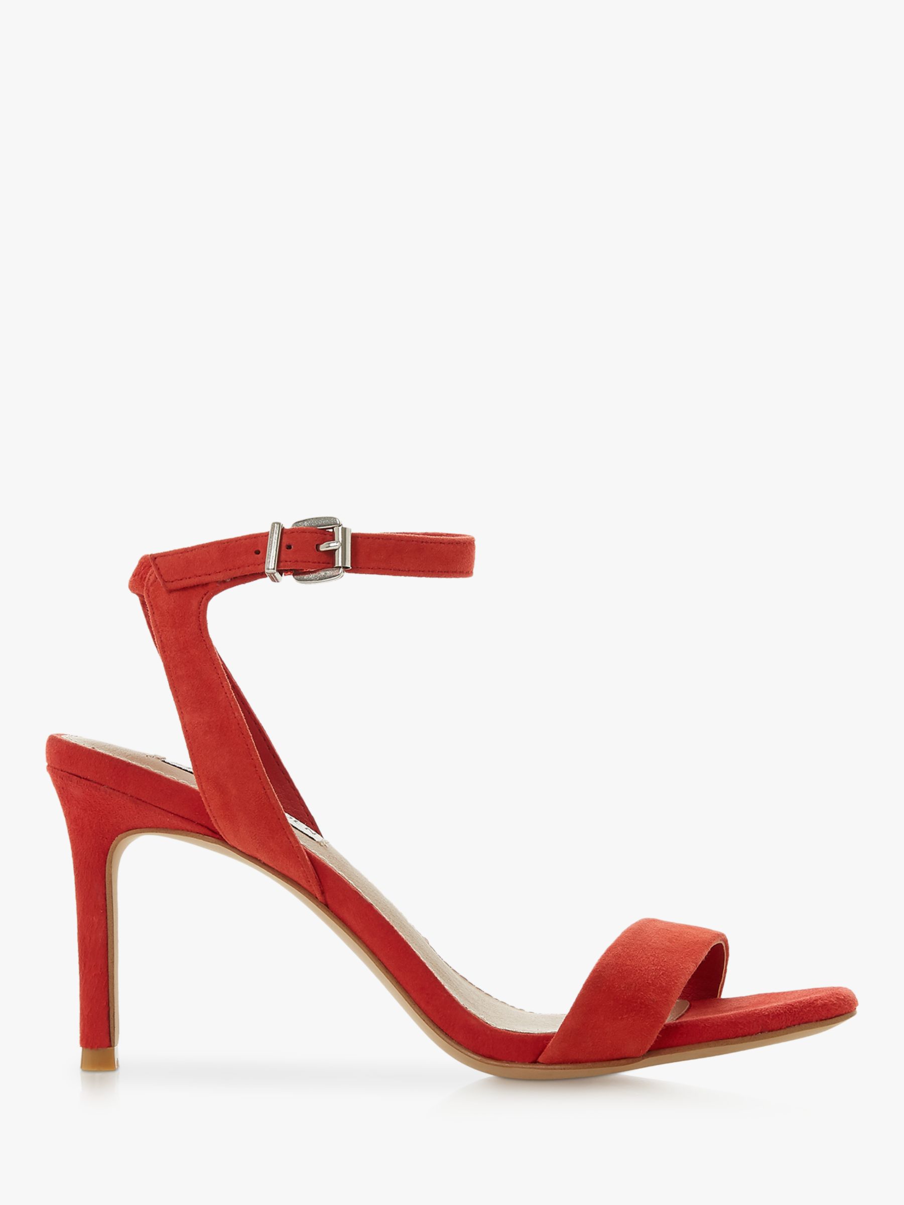 Steve Madden Faith Ankle Strap Heels, Red Suede