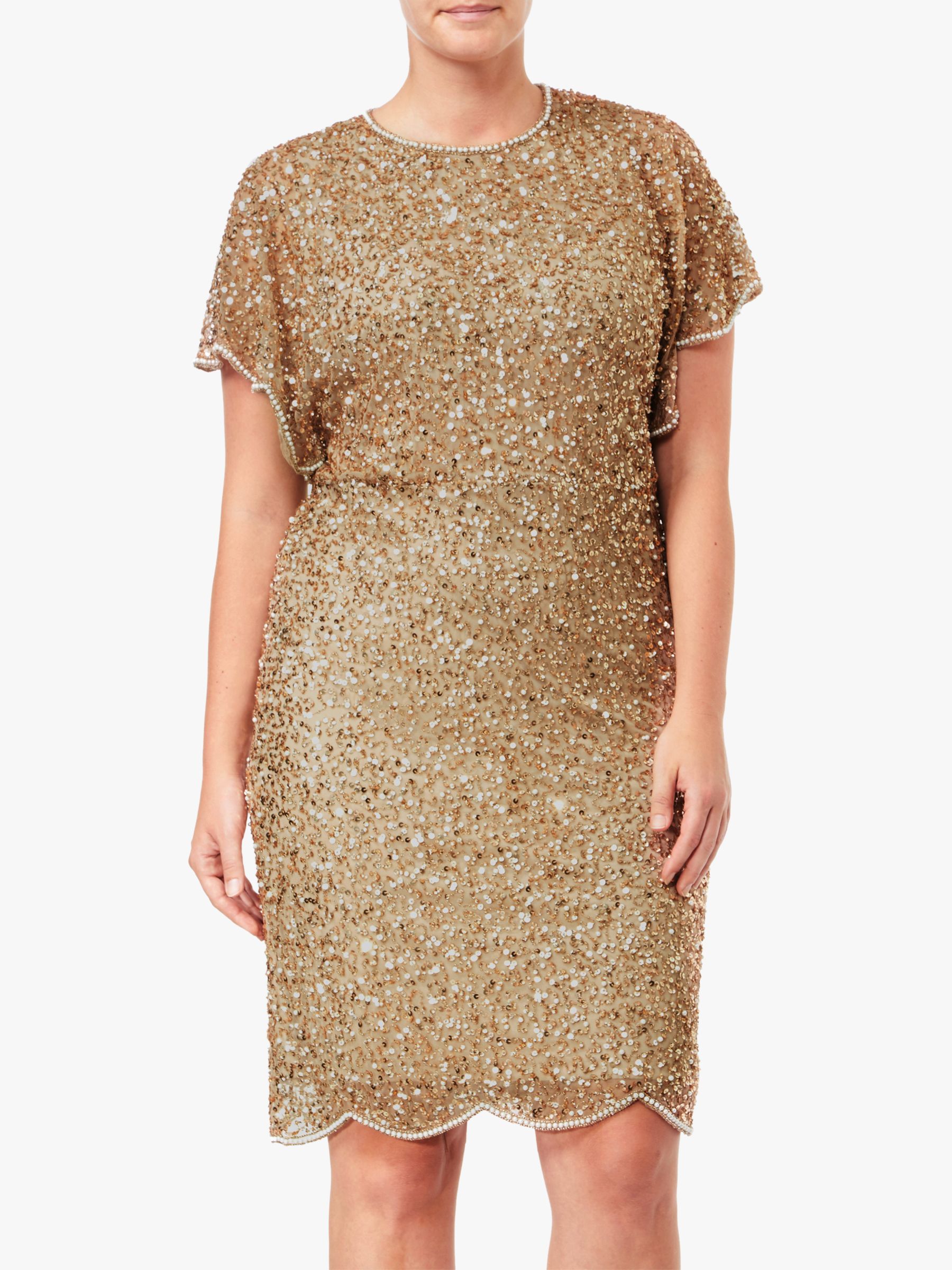 gold on the ceiling maxi dress champagne