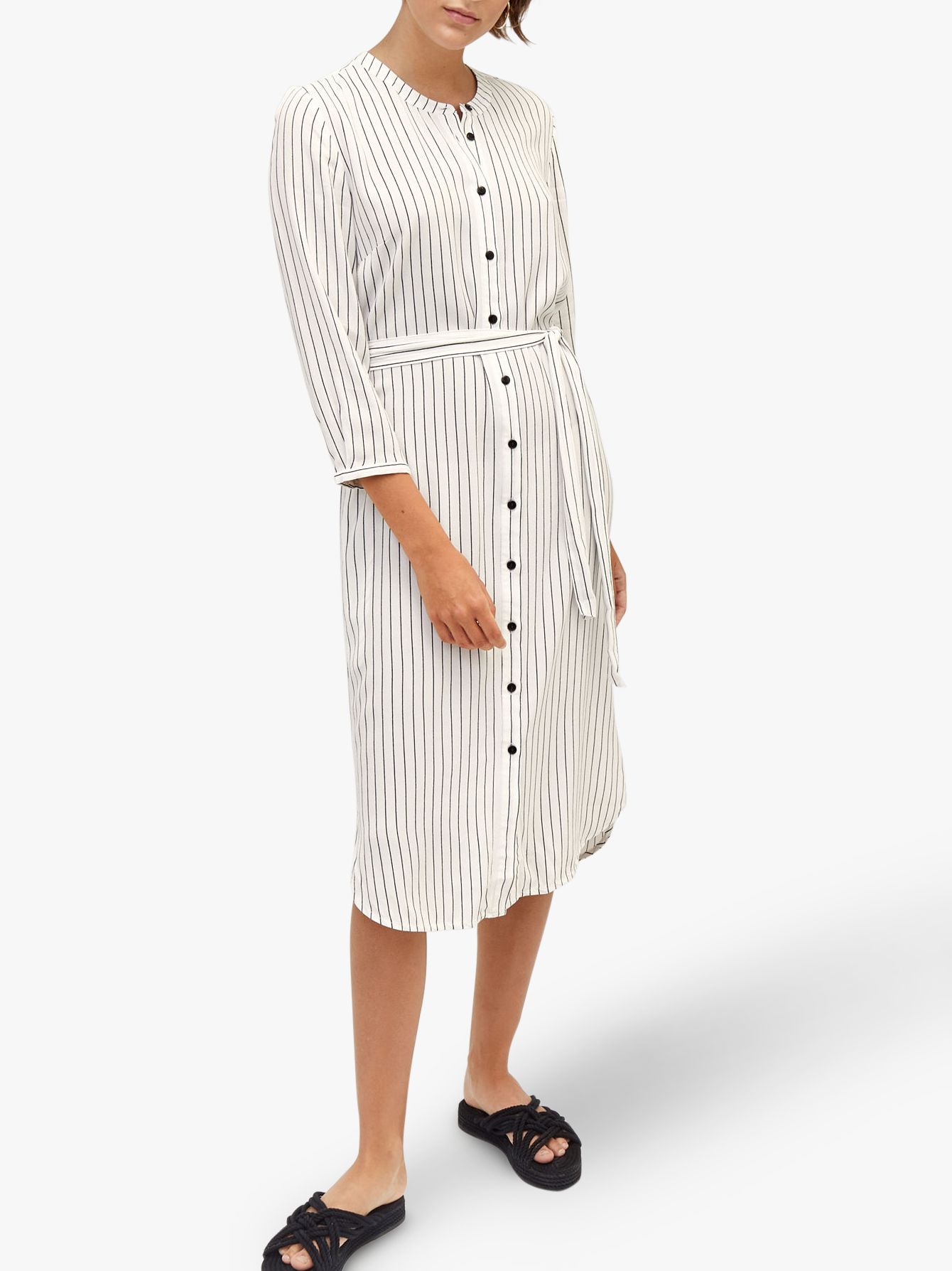 warehouse stripe shirt dress