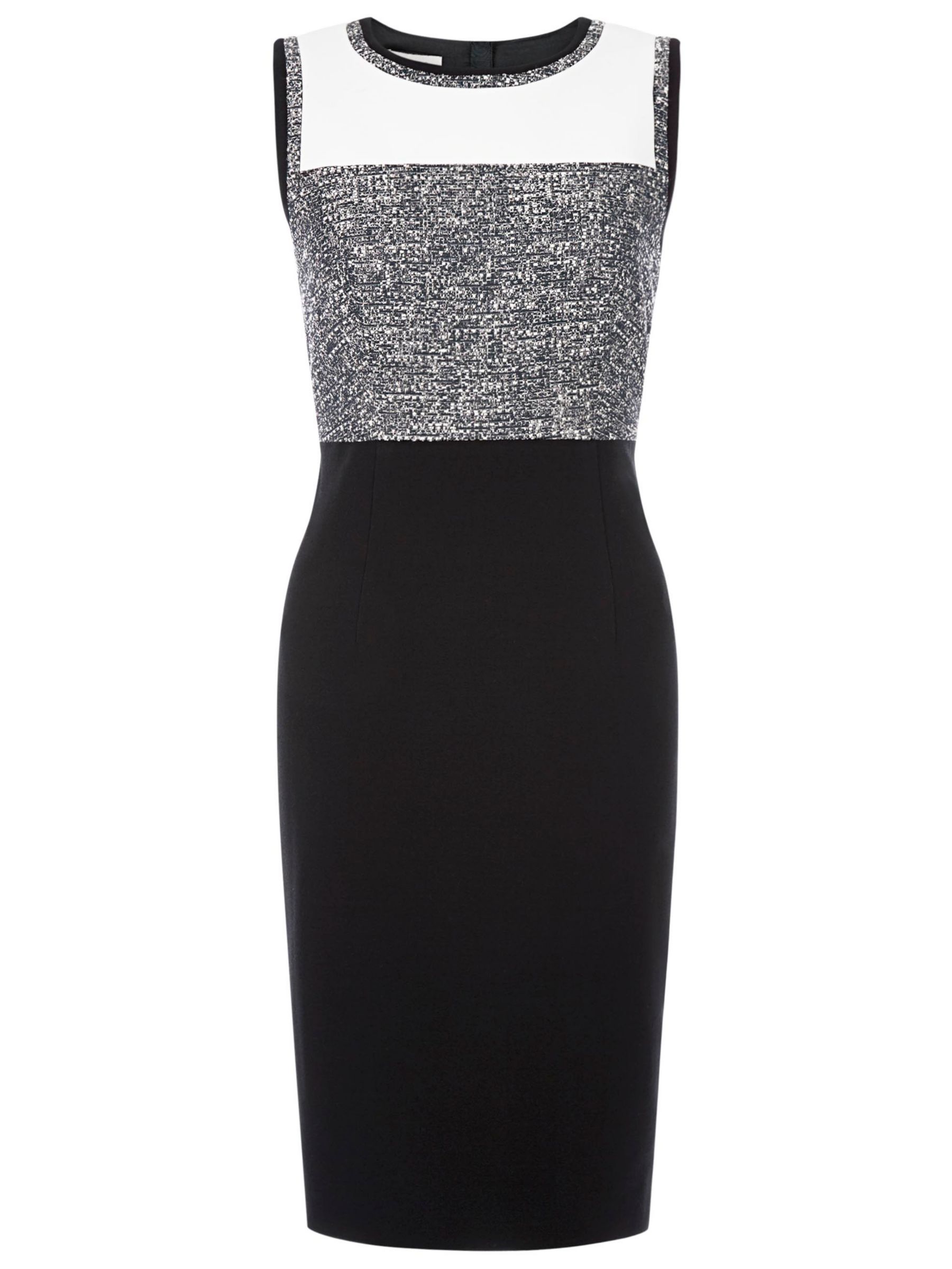 Hobbs Robyn Dress, Black/Ivory