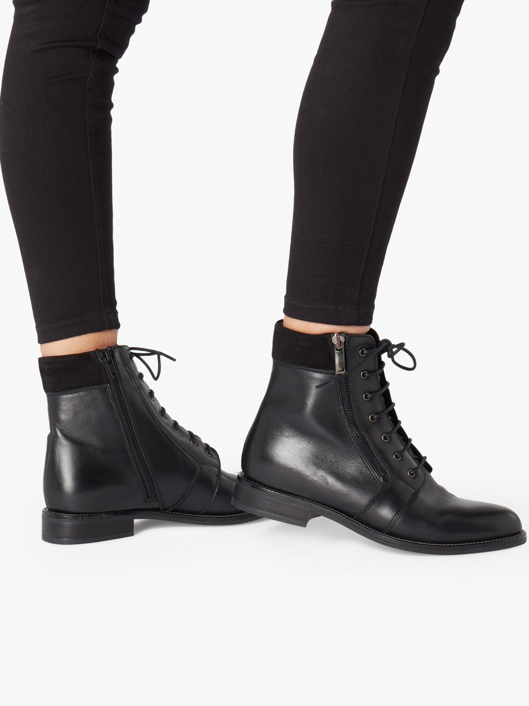 Dune Quad Side Zip Ankle Boots at John 