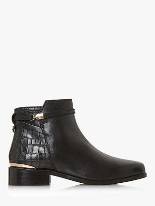 Dune Peppey Classic Chelsea Boots, Black Leather