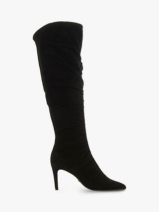 Dune Sabini Ruched Point Stiletto Heel Long Boots