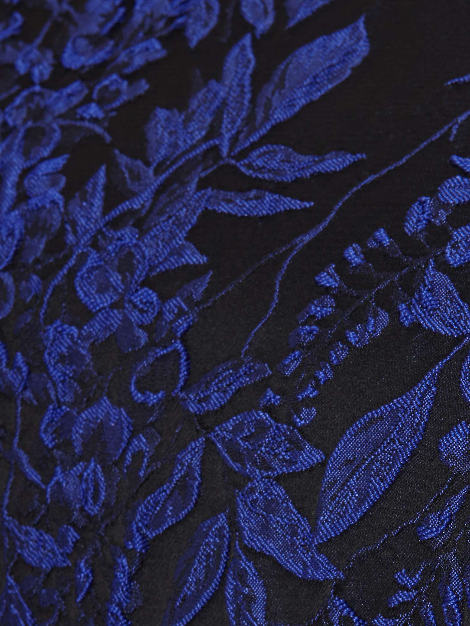Studio 8 Loren Floral Jacquard Print Dress, Black/Metallic Blue at John  Lewis  Partners