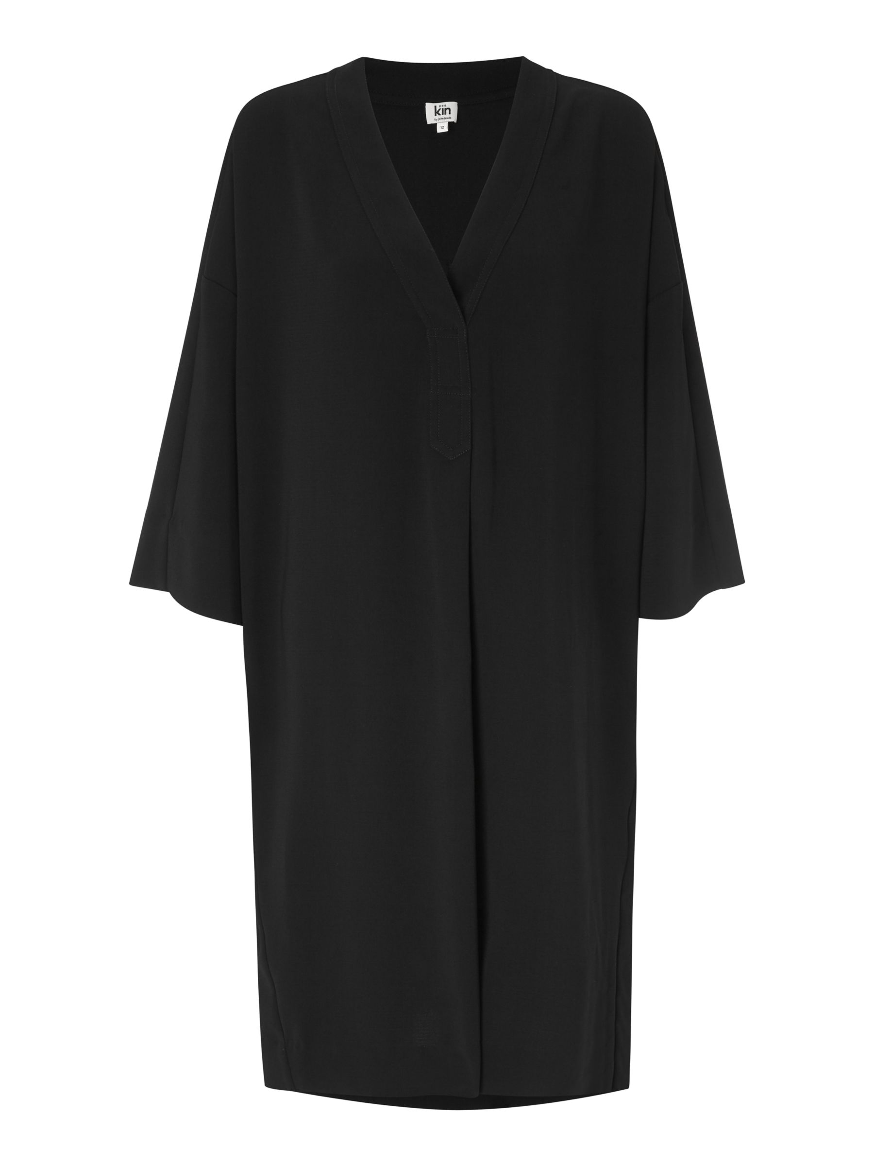 Kin Kimono Dress, Black at John Lewis & Partners