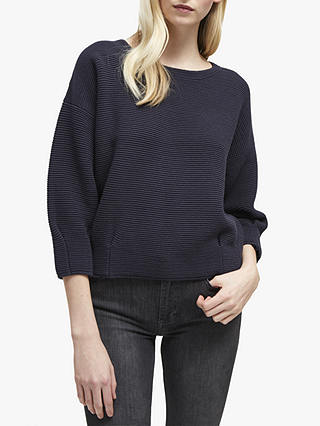 French Connection Ottoman Mozart Jumper, Utility Blue