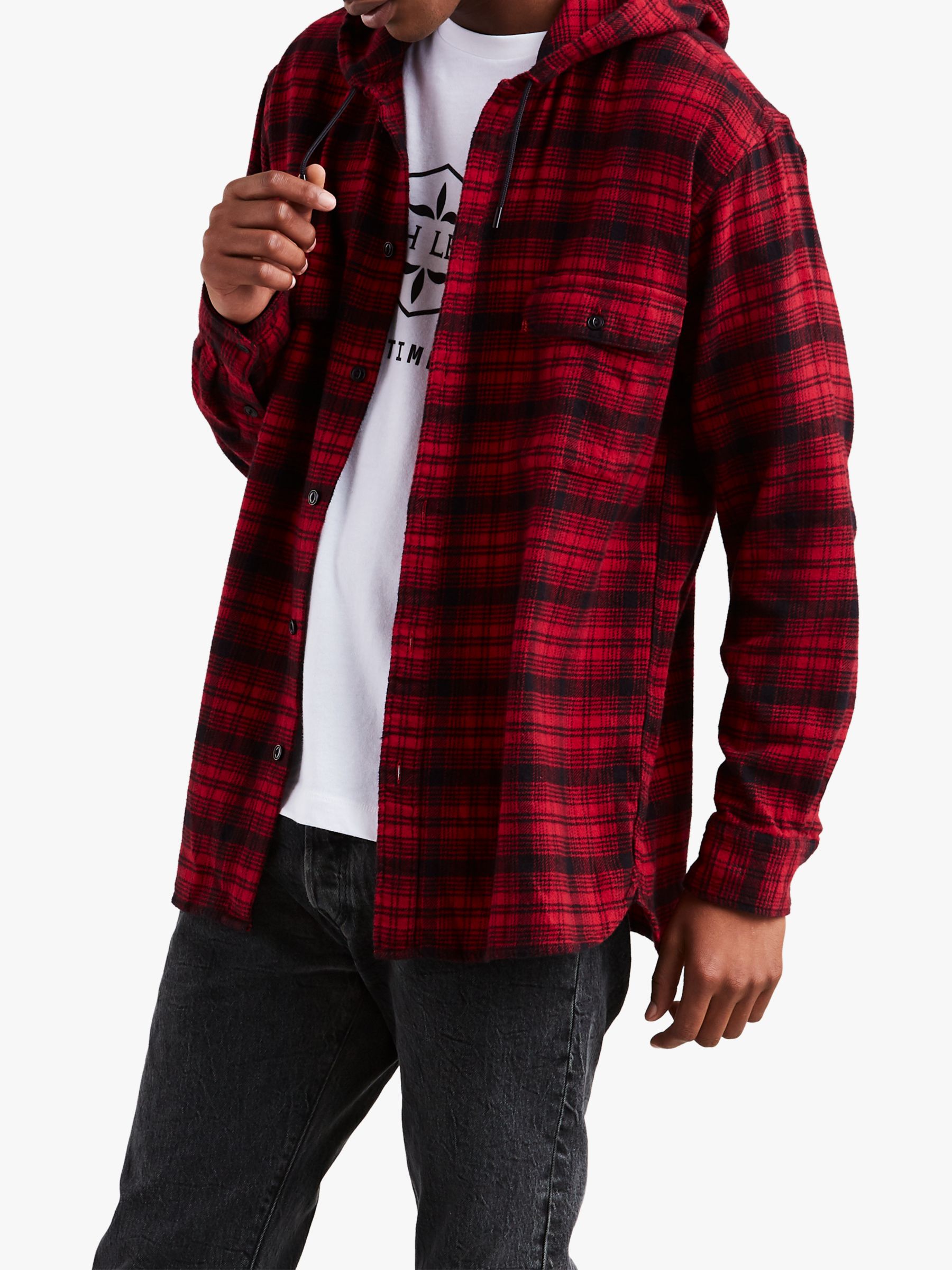 levi's hooded worker shirt