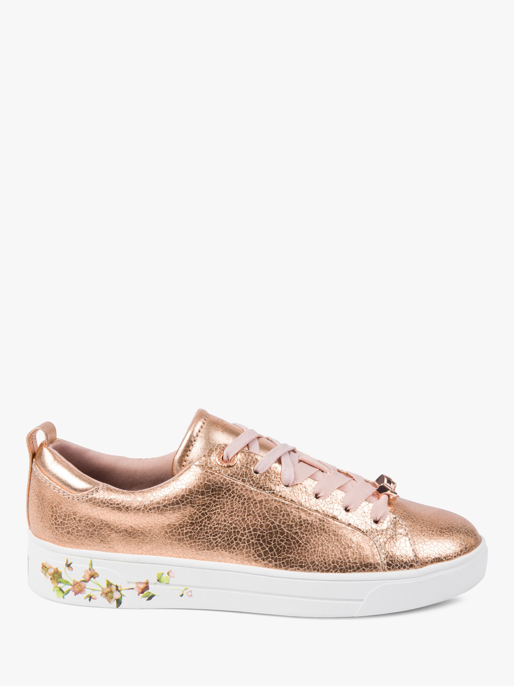 ted baker rose gold trainers