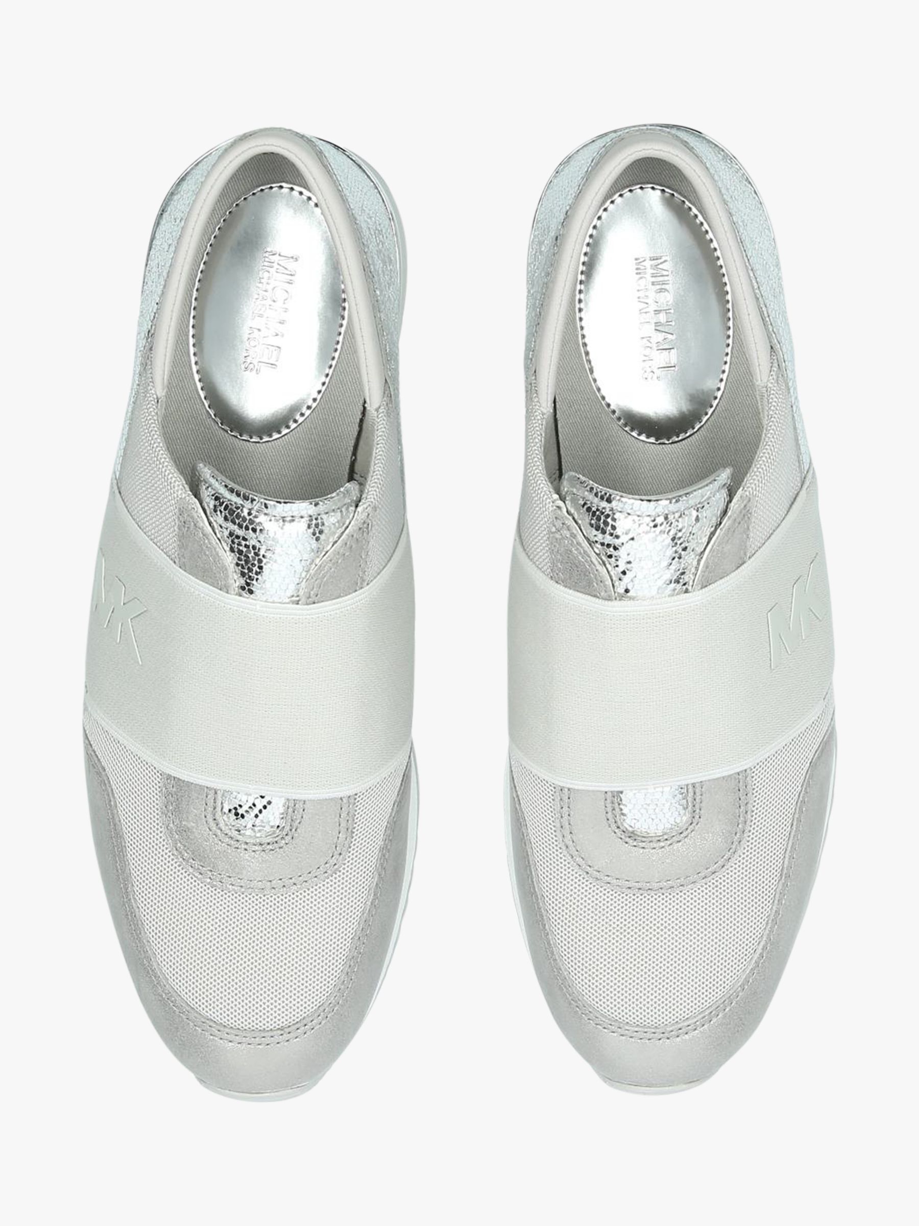 michael kors slip on silver