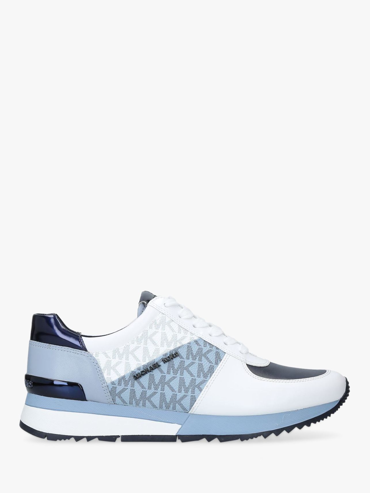 blue and white michael kors shoes