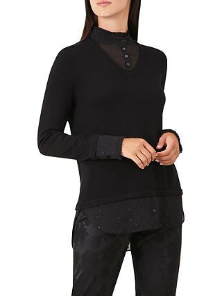Hobbs Macy Knit Sweater, Black