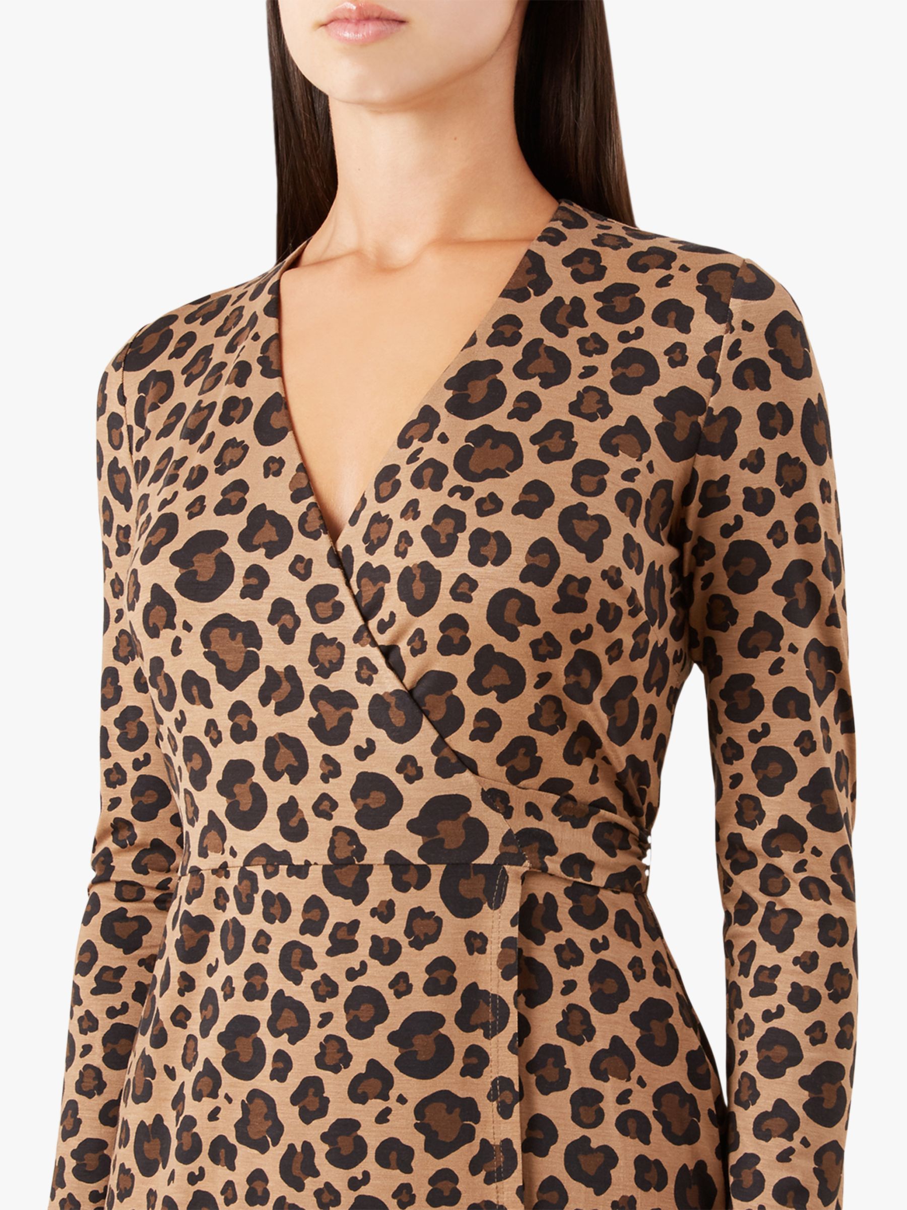 hobbs leopard print dress