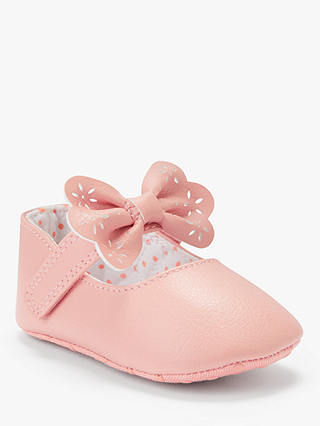 John Lewis & Partners Baby Bow T-Bar Shoes, Multi