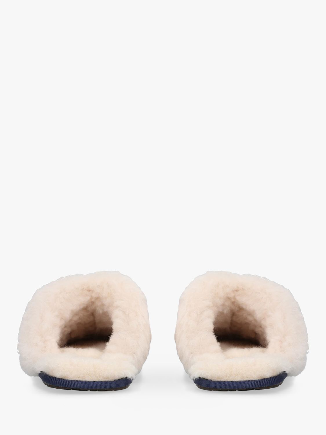 blue and white ugg slippers