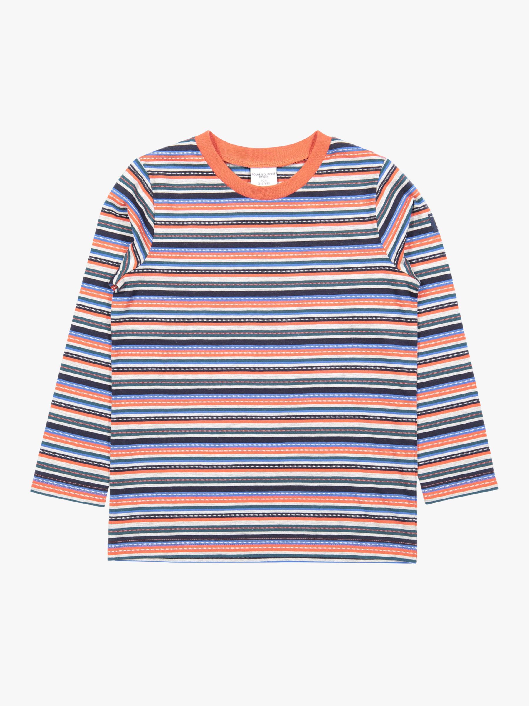 Polarn O. Pyret Children's Striped Top, Orange
