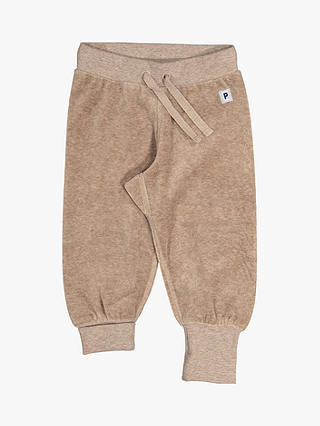 Polarn O. Pyret Baby Velour Trousers, Brown