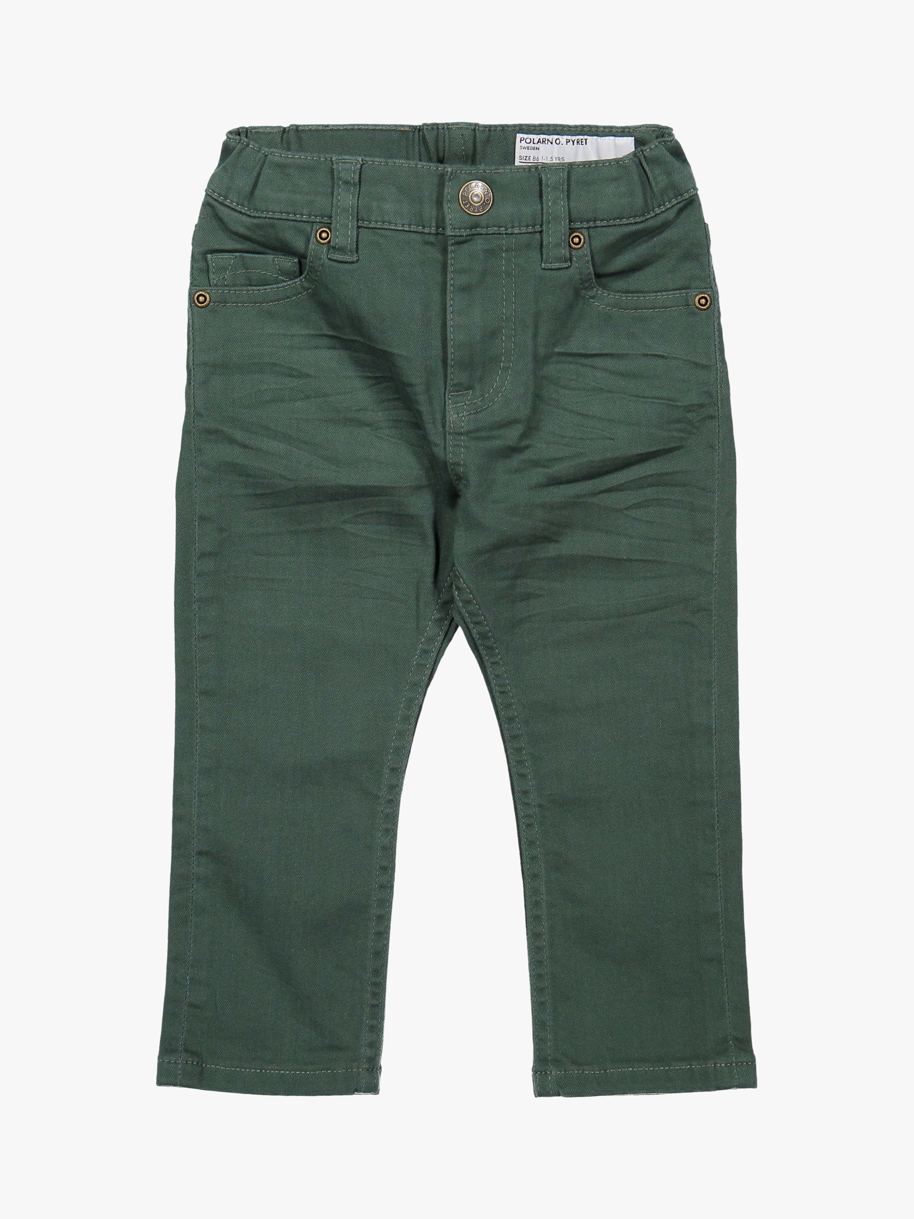 Polarn O. Pyret Baby Twill Jeans, Green