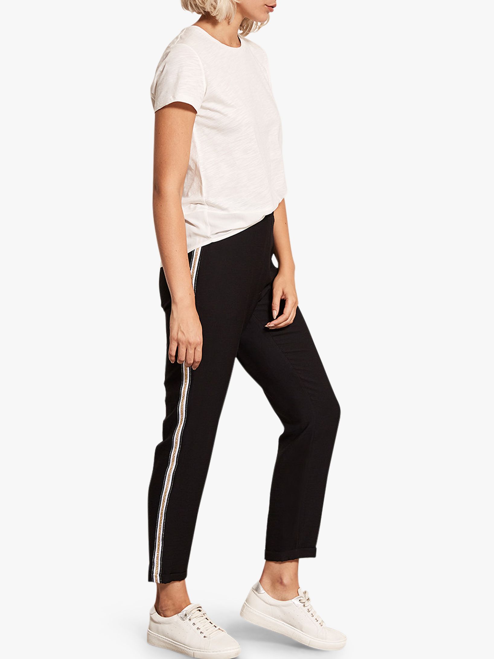 mint velvet side stripe joggers