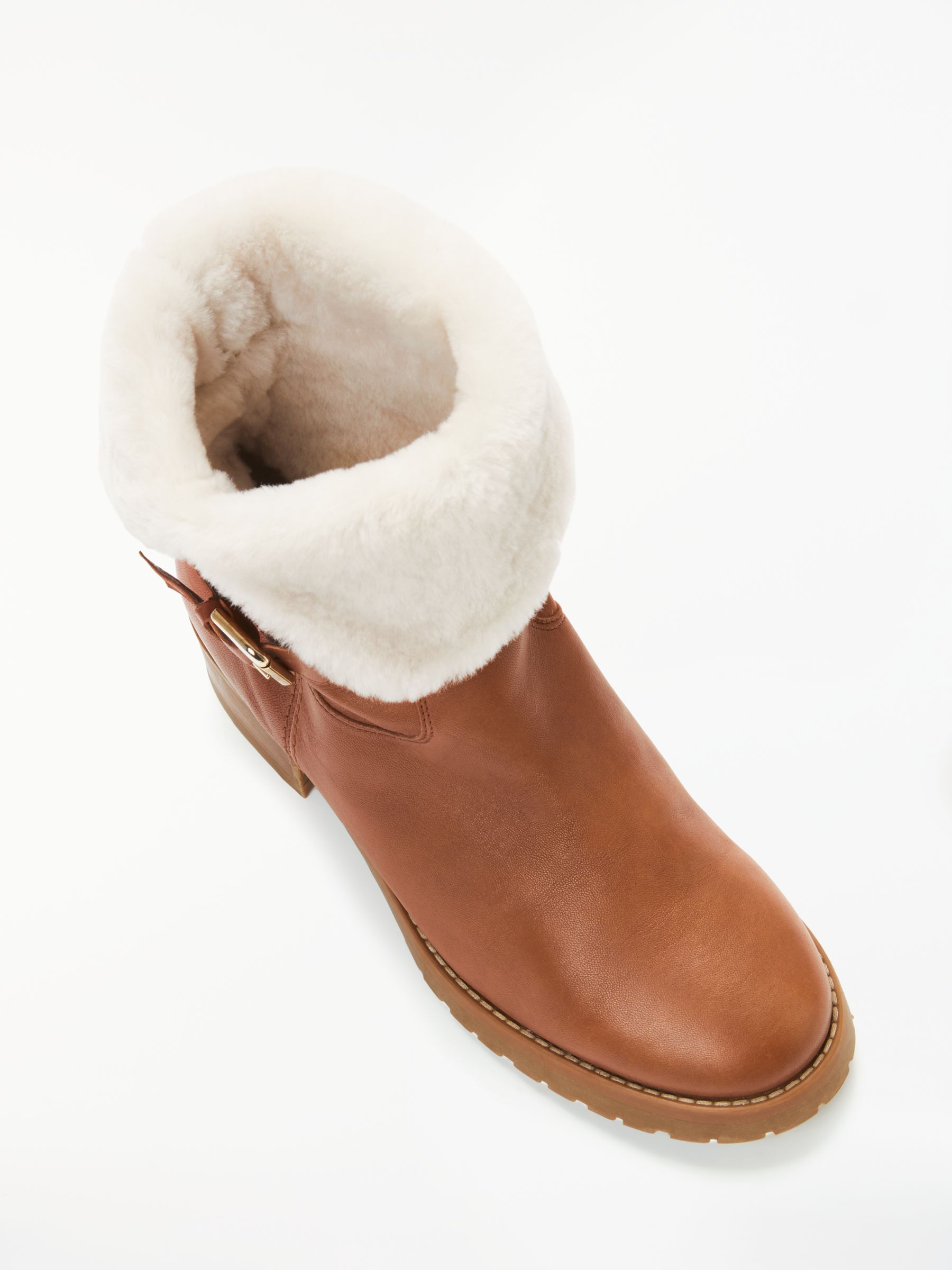 sheepskin chelsea boots