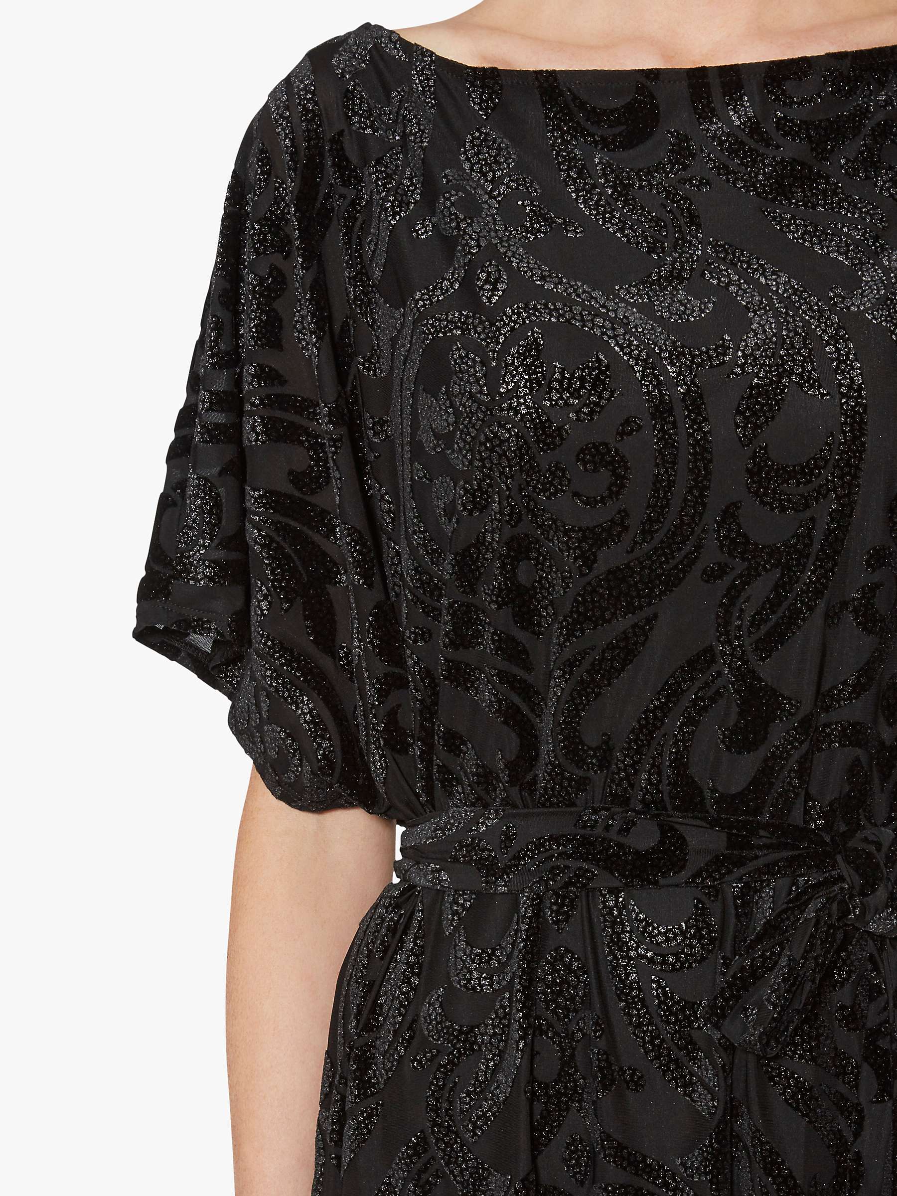 Buy Gina Bacconi Oleta Kaftan Dress, Black Online at johnlewis.com