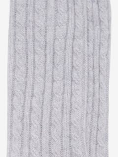 Brora Cashmere Bed Socks, Pearl, One Size