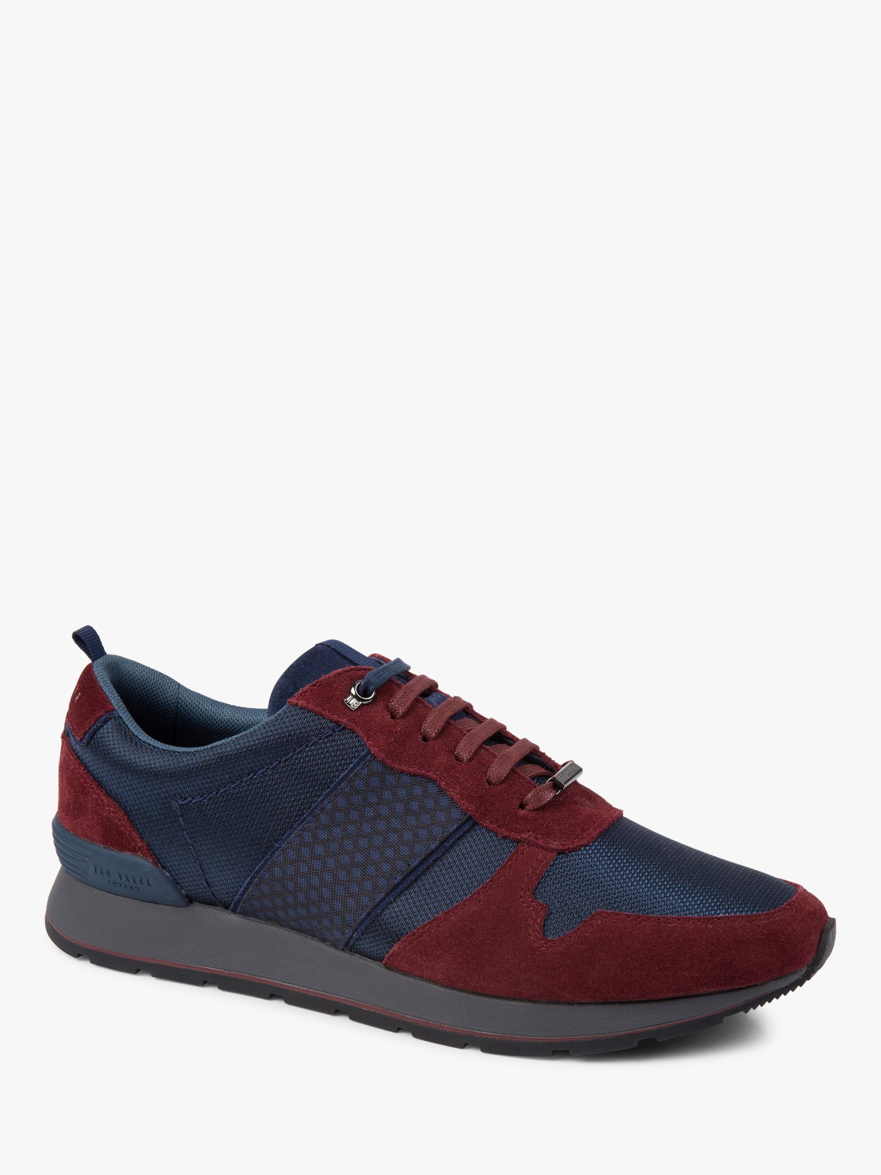 Ted Baker Jaymz Trainers, Blue/Dark Red