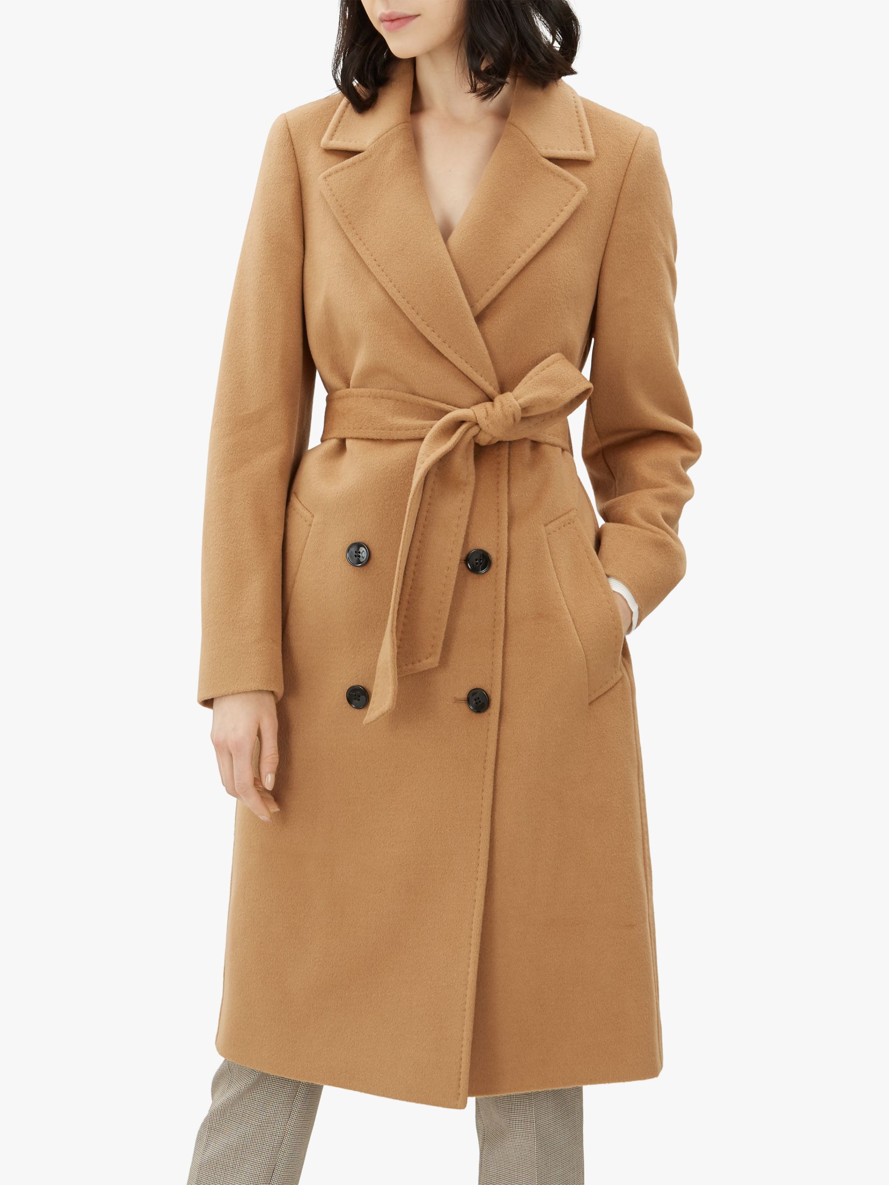 jaeger camel wrap coat