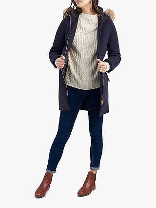 Joules Wooldith Wool Parka, Marine Navy