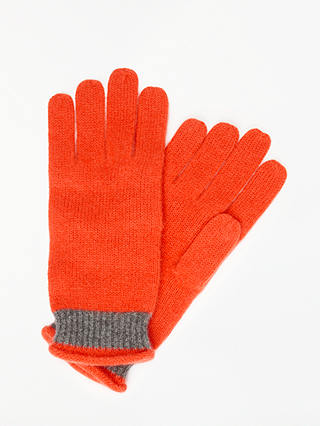 Boden Stripe Trim Cashmere Gloves