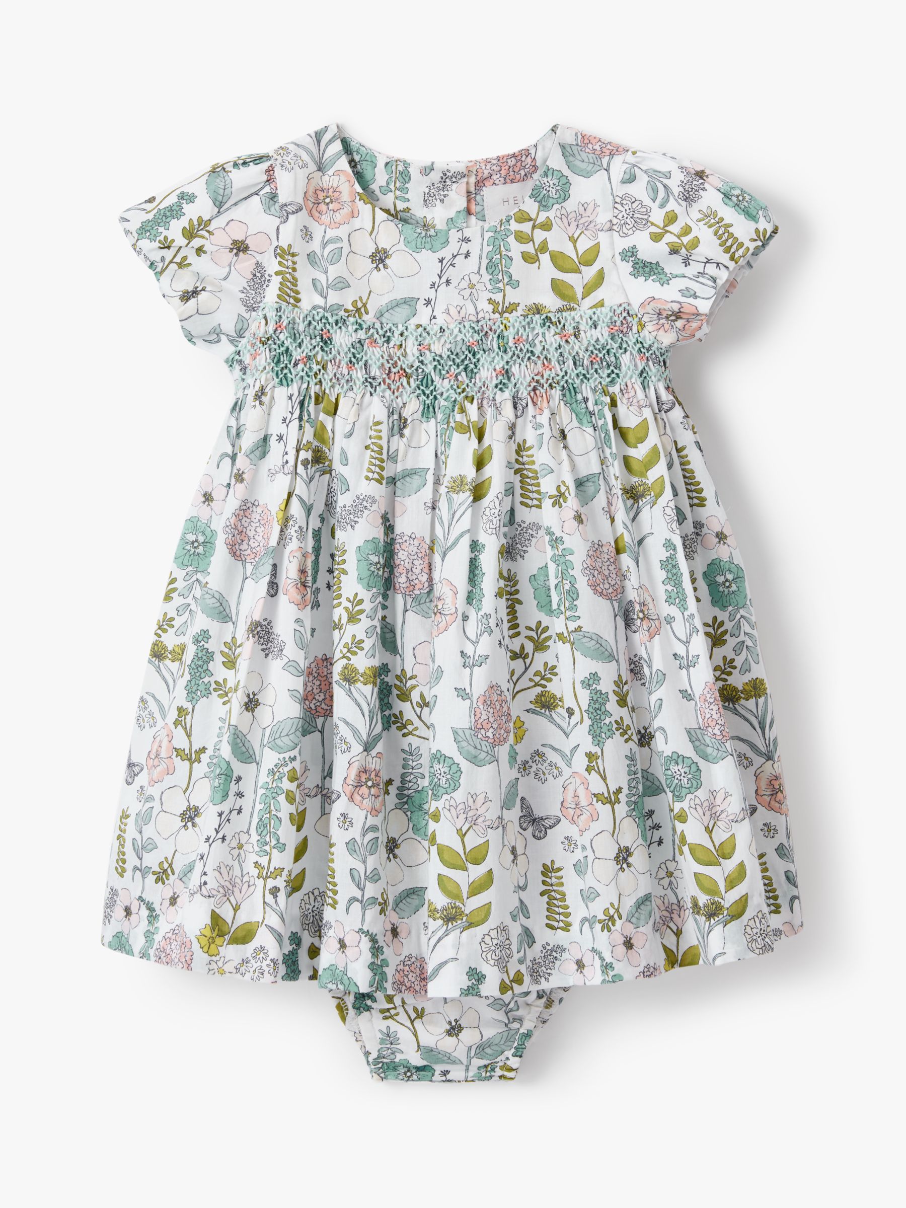 John Lewis & Partners Heirloom Collection Botanical Dress and Knickers ...