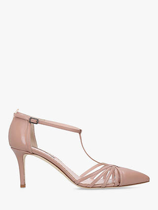 SJP by Sarah Jessica Parker Carrie 70 Stiletto Heel Court Shoes, Nude Leather