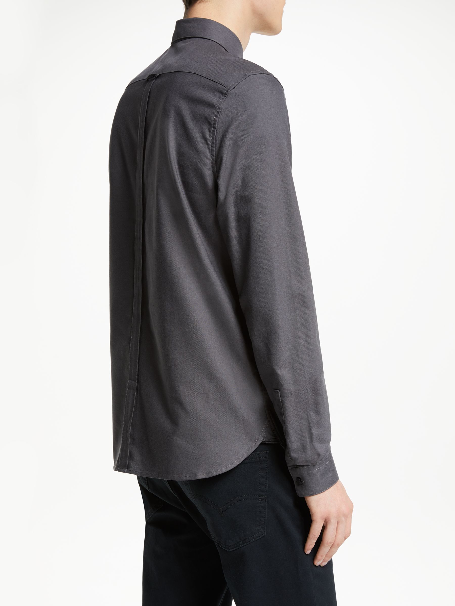 Fred Perry Long Sleeve Classic Oxford Shirt, Gunmetal
