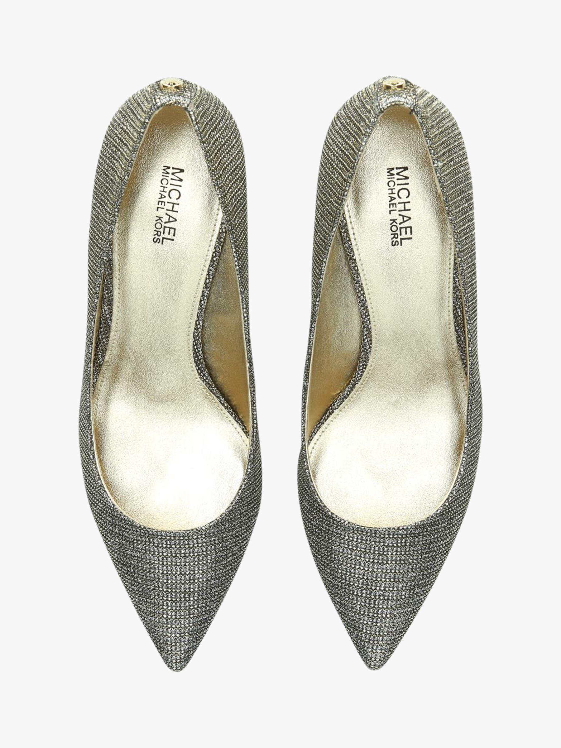 michael kors shoes silver heel