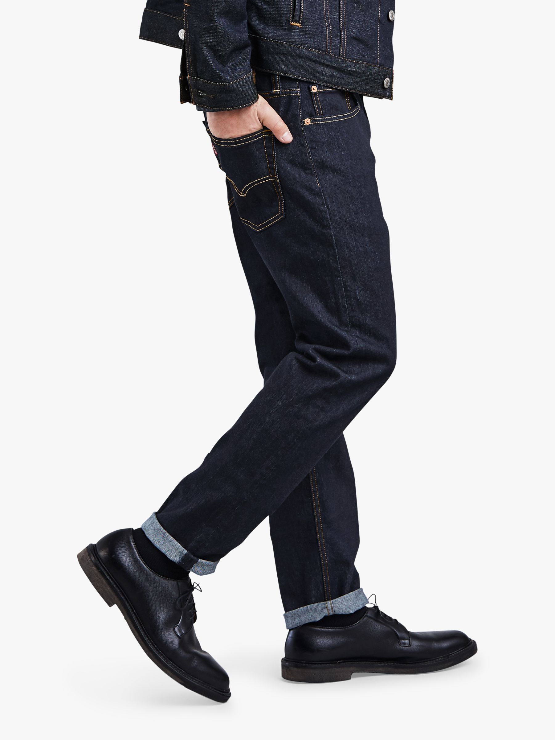 Levi's 502 Regular Tapered Jeans, Rock Cod at John Lewis & Partners