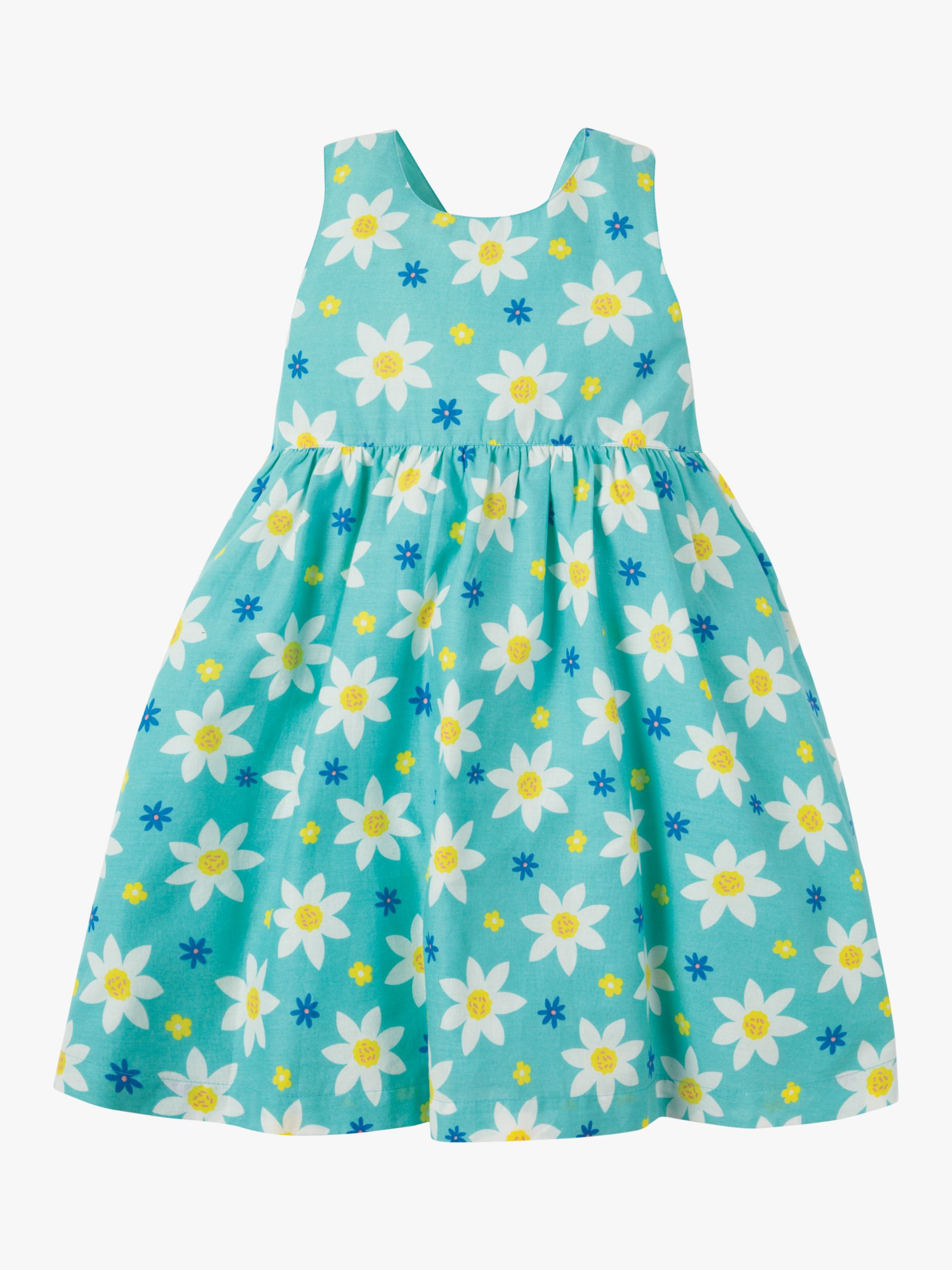 Frugi Children's Organic Cotton Floral Party Dress, Multi