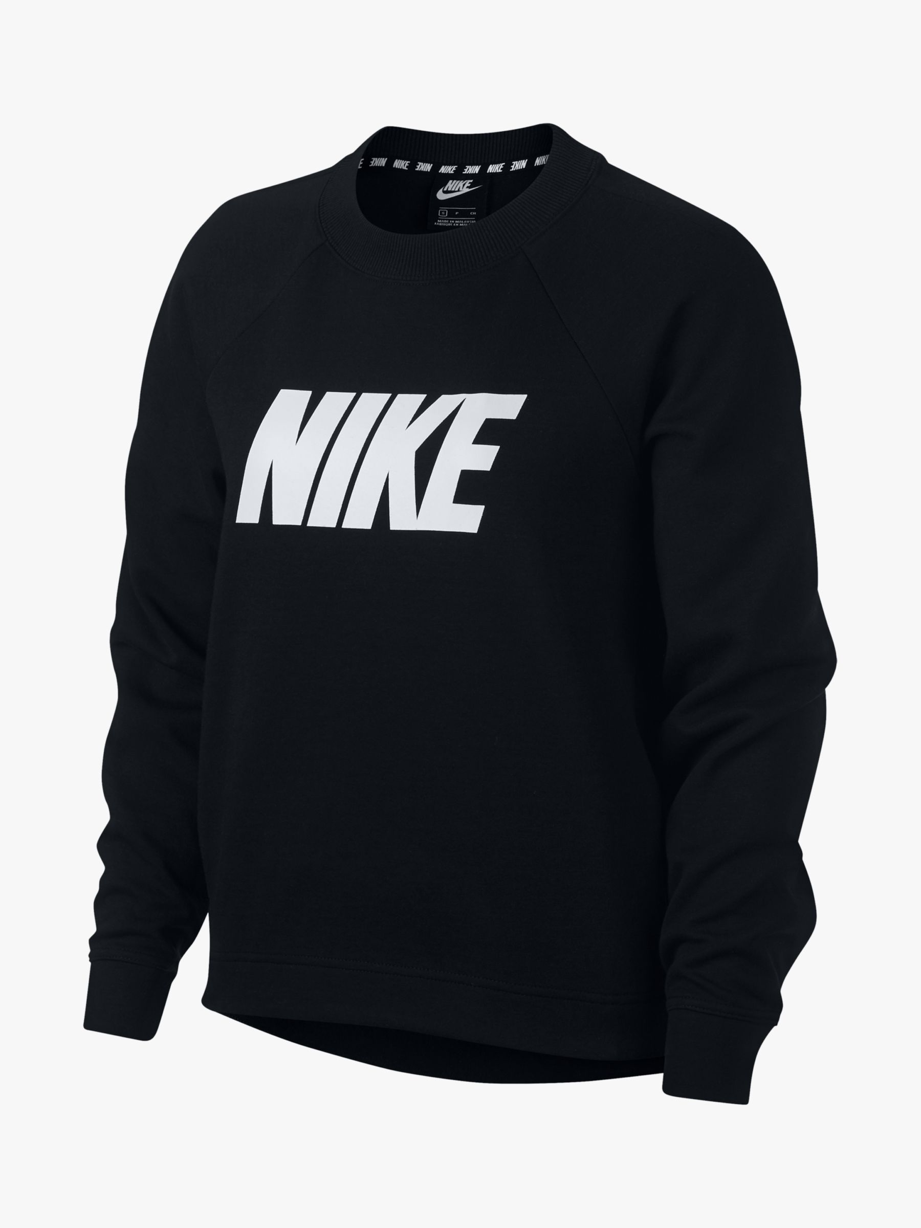 nike black and white sweatshirt