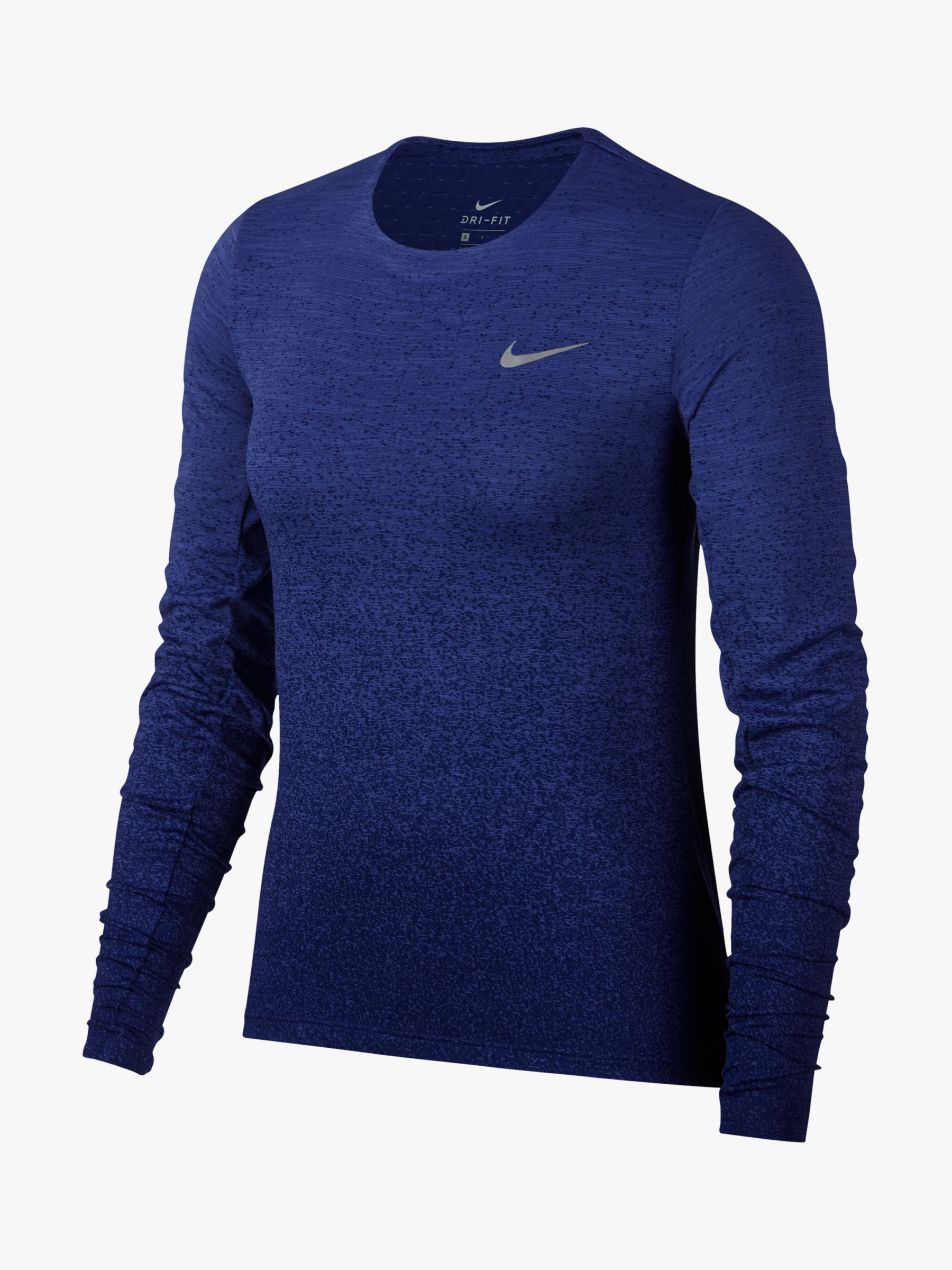 Nike Medalist Long Sleeve Running Top, Rush Violet