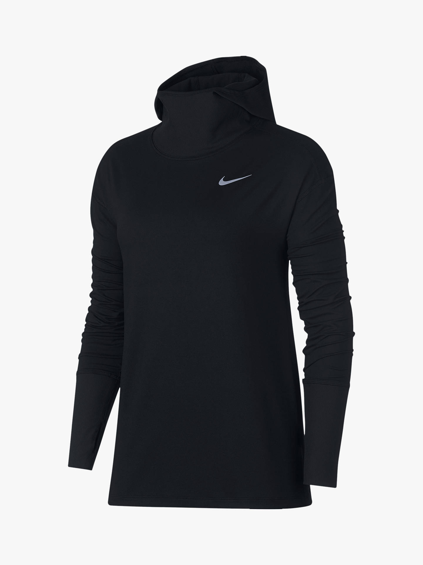 Nike Element Running Hoodie, Black at John Lewis & Partners
