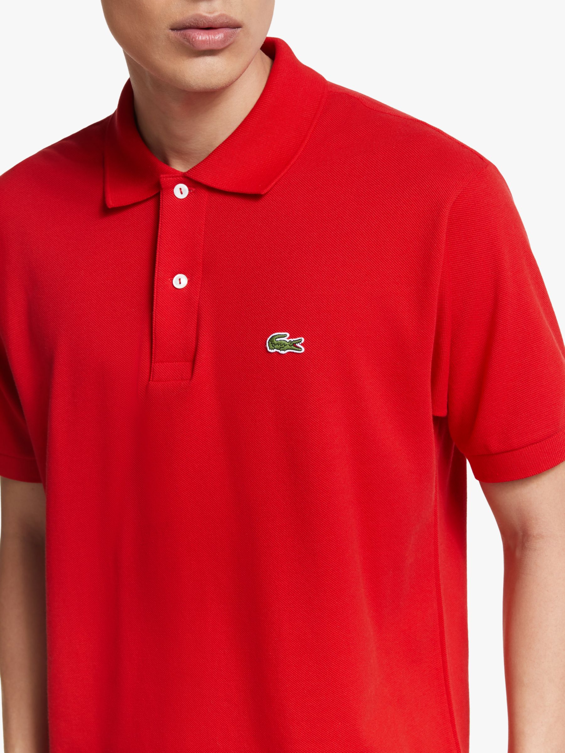 Lacoste L.12.12 Classic Regular Fit Short Sleeve Polo Shirt, Rogue at ...