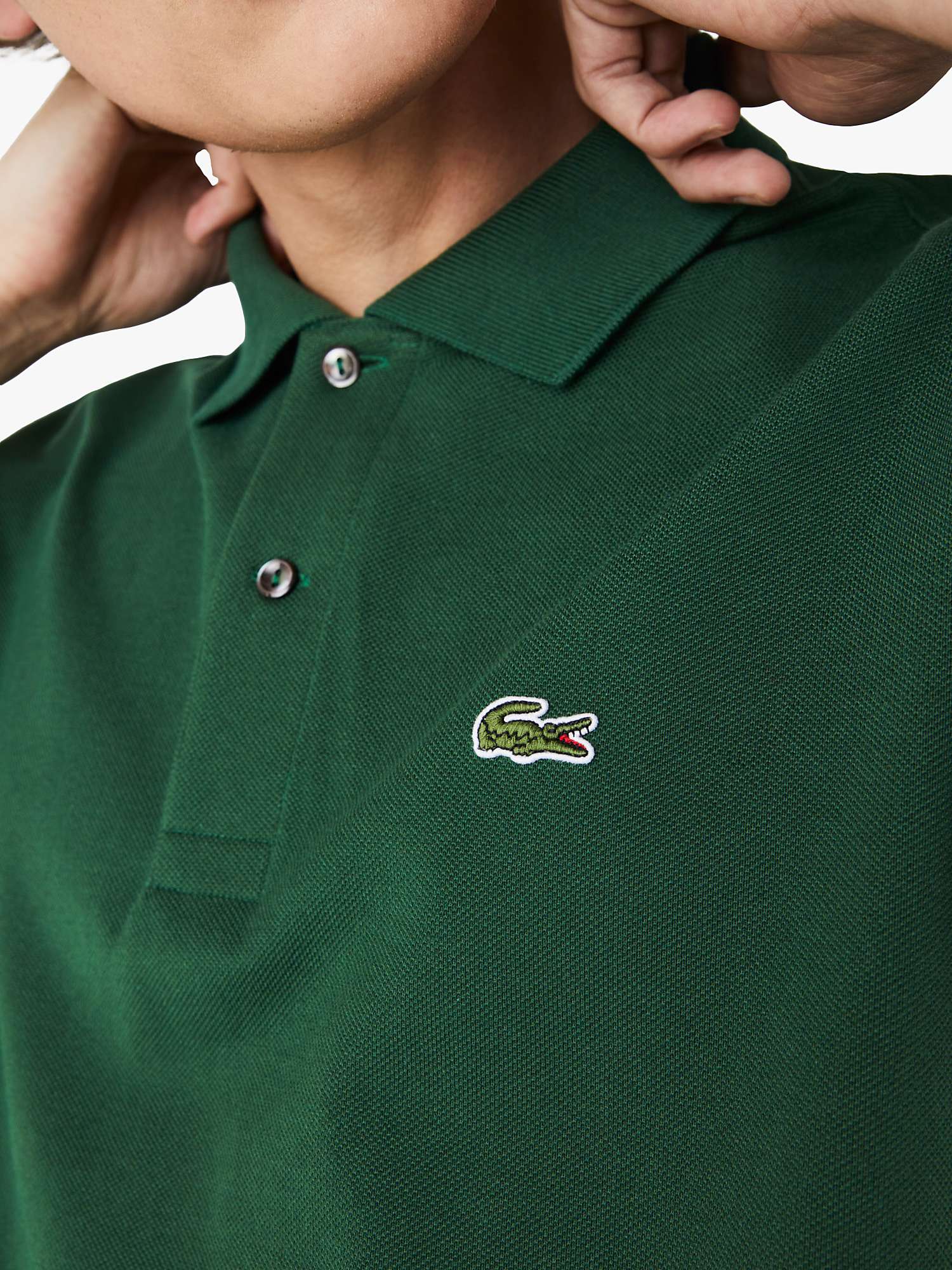 Buy Lacoste L.12.12 Classic Regular Fit Short Sleeve Polo Shirt, Vert Online at johnlewis.com