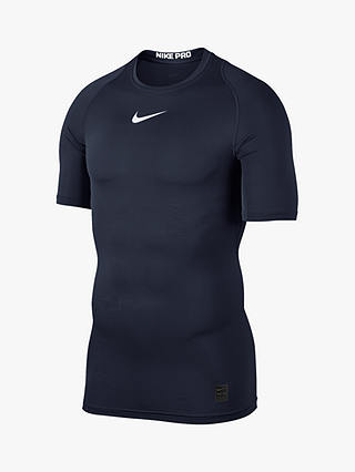 Nike Pro Short Sleeve Training Top, Obsidian