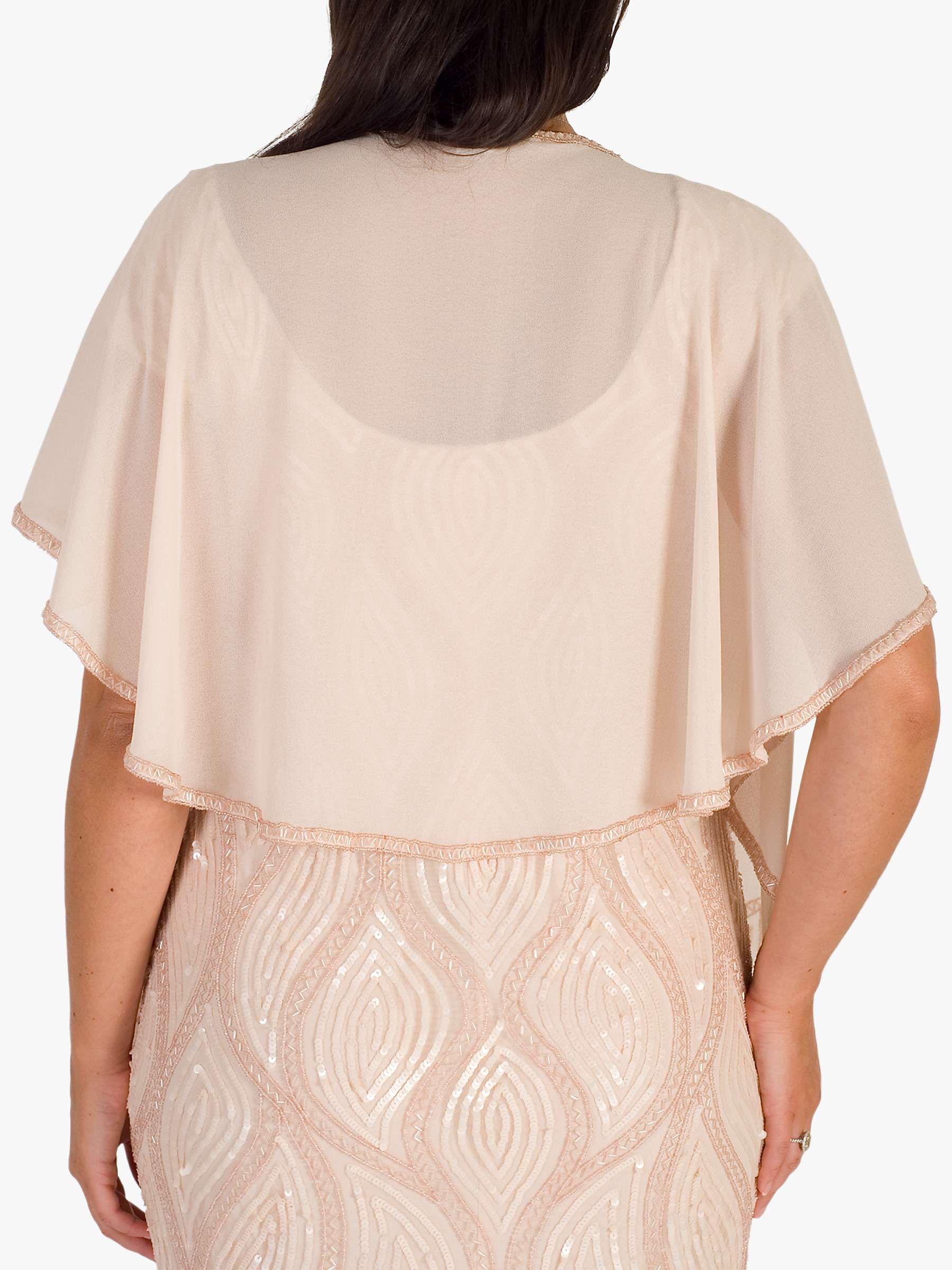 Buy Chesca Embellished Bead Shawl, Pink Online at johnlewis.com